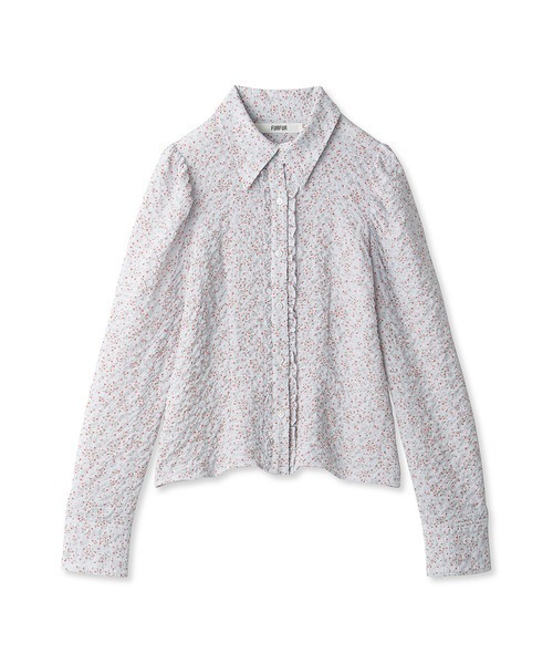 パフスリーブコンパクトシャツブラウス CHIC STYLE（シックスタイル） ブラウス シャツ パフスリーブギャザー