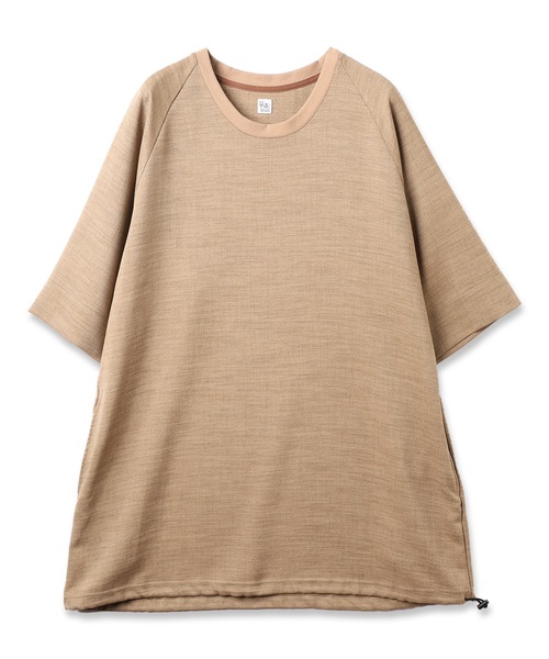 RYU(リュー)の「dry slub twill poncho shirt(Tシャツ/カットソー・メンズ・ブラック/ブラウン系・FREE)」の2枚目の写真
