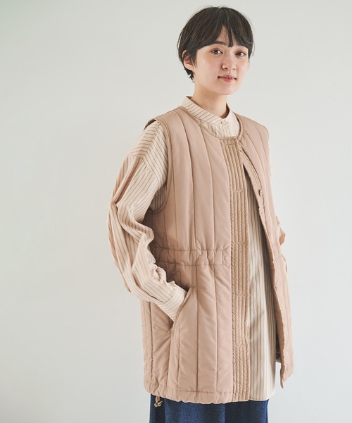 Crisp（クリスプ）の「ミリタリーキルティングベスト（ベスト・レディース・オリーブ/ベージュ・FREE）」の18枚目の写真