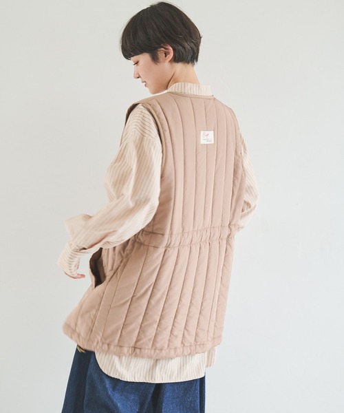 Crisp（クリスプ）の「ミリタリーキルティングベスト（ベスト・レディース・オリーブ/ベージュ・FREE）」の19枚目の写真