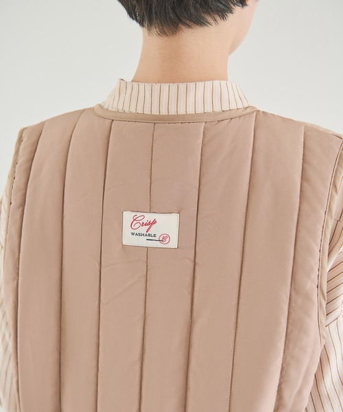 Crisp（クリスプ）の「ミリタリーキルティングベスト（ベスト・レディース・オリーブ/ベージュ・FREE）」の20枚目の写真