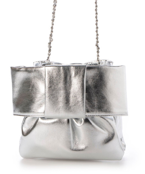 kakatoo(カカトゥ)の「カカトゥ kakatoo / リボンチェーンショルダー(ショルダーバッグ・レディース・ゴールド/シルバー/ブラック・FREE)」の1枚目の写真