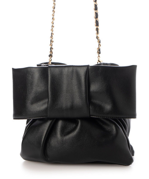 kakatoo(カカトゥ)の「カカトゥ kakatoo / リボンチェーンショルダー(ショルダーバッグ・レディース・ゴールド/シルバー/ブラック・FREE)」の2枚目の写真