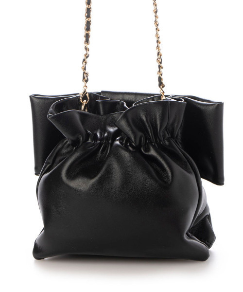 kakatoo(カカトゥ)の「カカトゥ kakatoo / リボンチェーンショルダー(ショルダーバッグ・レディース・ゴールド/シルバー/ブラック・FREE)」の4枚目の写真