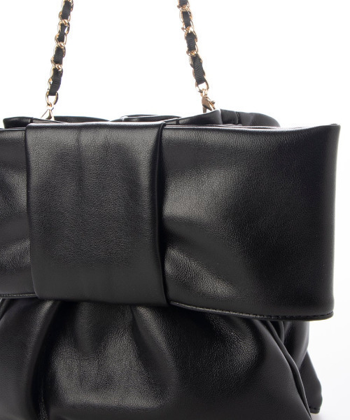 kakatoo(カカトゥ)の「カカトゥ kakatoo / リボンチェーンショルダー(ショルダーバッグ・レディース・ゴールド/シルバー/ブラック・FREE)」の7枚目の写真