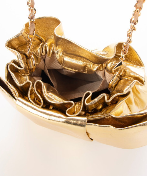 kakatoo(カカトゥ)の「カカトゥ kakatoo / リボンチェーンショルダー(ショルダーバッグ・レディース・ゴールド/シルバー/ブラック・FREE)」の12枚目の写真