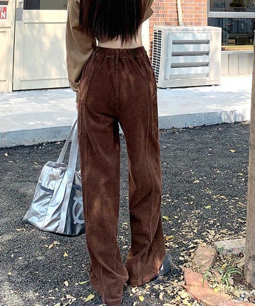 FREE STYLISTS(フリー スタイリスト)の「YUGA_YGMC コーデュロイ ハイウエスト ワイドストレートパンツ(その他パンツ・レディース・ブラック/モカ/オフホワイト・L/M/S/XL)」の21枚目の写真