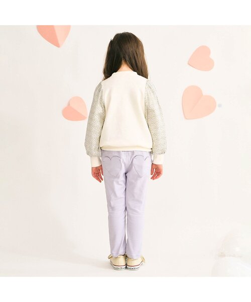 apres les cours（アプレレクール）の「シアースリーブトレーナー（スウェット・キッズ・クリーム/ブラック/アイボリー・100/140/110/120/80/90/130）」の22枚目の写真