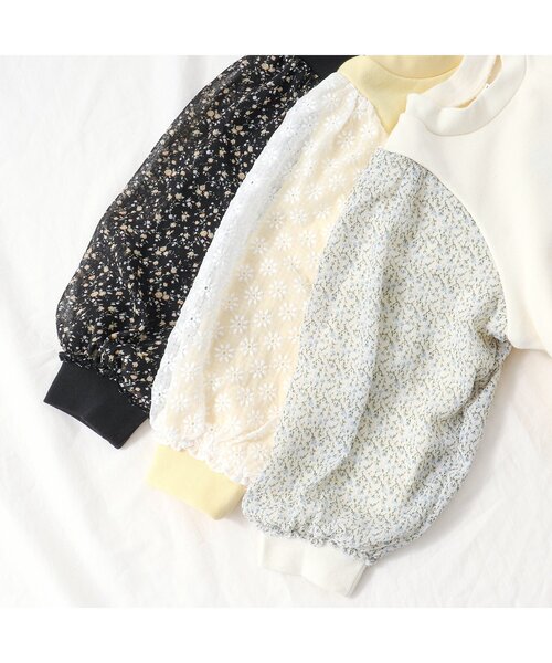 apres les cours（アプレレクール）の「シアースリーブトレーナー（スウェット・キッズ・クリーム/ブラック/アイボリー・100/140/110/120/80/90/130）」の19枚目の写真