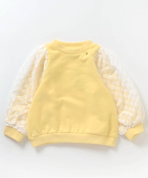 apres les cours（アプレレクール）の「シアースリーブトレーナー（スウェット・キッズ・クリーム/ブラック/アイボリー・100/140/110/120/80/90/130）」の18枚目の写真