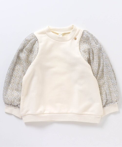 apres les cours（アプレレクール）の「シアースリーブトレーナー（スウェット・キッズ・クリーム/ブラック/アイボリー・100/140/110/120/80/90/130）」の11枚目の写真