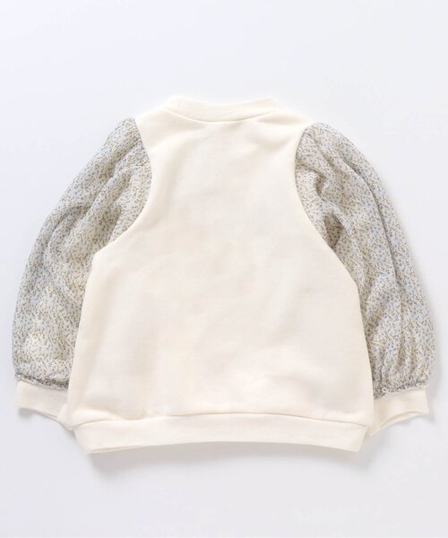 apres les cours（アプレレクール）の「シアースリーブトレーナー（スウェット・キッズ・クリーム/ブラック/アイボリー・100/140/110/120/80/90/130）」の8枚目の写真
