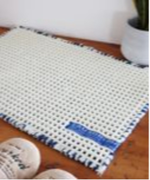 niko and...（ニコアンド）の「【LAUNDROMAT&TUB】ワッフルバスマット（ランドリーグッズ・レディース・ブルー/ホワイト・0）」の2枚目の写真