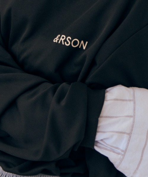 ＆RSON（アンダーソン）の「STANDARD L/S T-SHIRT（Tシャツ/カットソー・メンズ・ブラック/ベージュ・SMALL/MEDIUM/LARGE/X-LARGE）」の8枚目の写真
