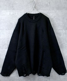 VEIN ダメージニット サイズ2 ブラック コットンニット ニット / KNIT – ファッション通販NNine（ナイン）