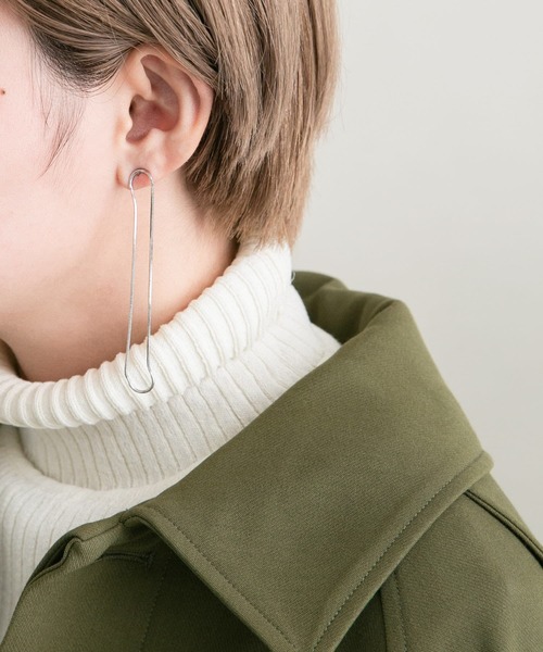 KBF（ケイビーエフ）の「ロングオーバルチェーンピアス（ピアス（両耳用）・レディース・ゴールド/シルバー・ONE）」の7枚目の写真