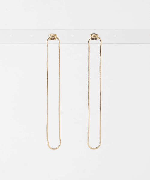 KBF（ケイビーエフ）の「ロングオーバルチェーンピアス（ピアス（両耳用）・レディース・ゴールド/シルバー・ONE）」の8枚目の写真