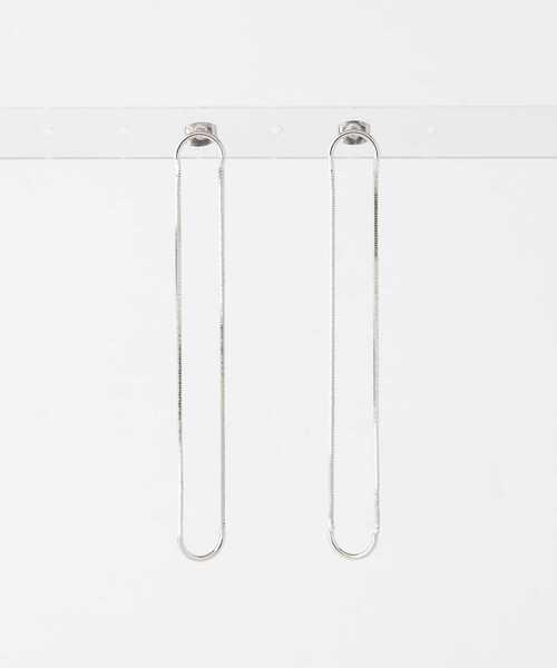 KBF（ケイビーエフ）の「ロングオーバルチェーンピアス（ピアス（両耳用）・レディース・ゴールド/シルバー・ONE）」の9枚目の写真