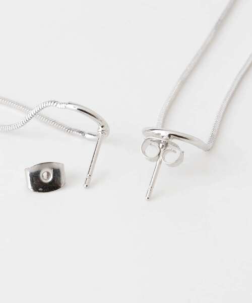 KBF（ケイビーエフ）の「ロングオーバルチェーンピアス（ピアス（両耳用）・レディース・ゴールド/シルバー・ONE）」の11枚目の写真