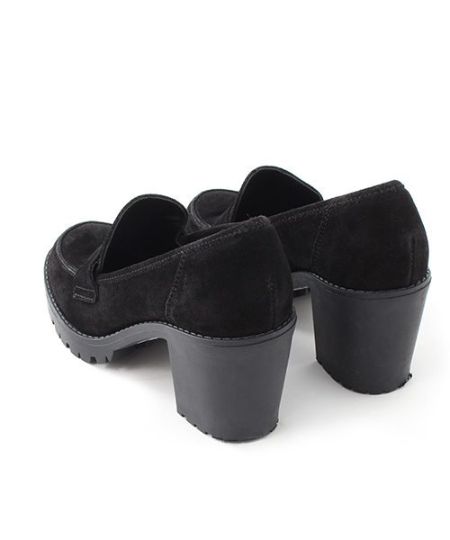 STILMODA（スティルモーダ）の「【Stilmoda】 ヒールスエードローファー（パンプス・レディース・グレー/ブラック・37/36/38）」の10枚目の写真