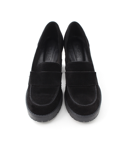 STILMODA（スティルモーダ）の「【Stilmoda】 ヒールスエードローファー（パンプス・レディース・グレー/ブラック・37/36/38）」の11枚目の写真