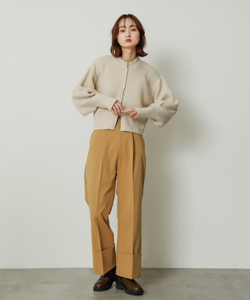 BORRELLI ベージュ クルーネックセーター BORRELLI ベージュ クルー