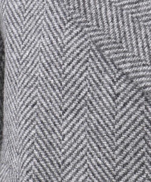 アンタイトル バルキーヘリンボン ショートピーコート ヘリンボーン柄 グレー 2 UNTITLED（アンタイトル）の「◇【日本製／セットアップ可能】バルキー