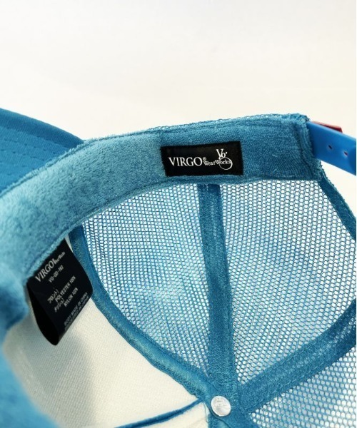 VIRGOwearworks(ヴァルゴウェアワークス)の「3D LOGO MESH CAP 2(キャップ・メンズ・カーキ/ホワイト/ターコイズブルー・FREE)」の13枚目の写真
