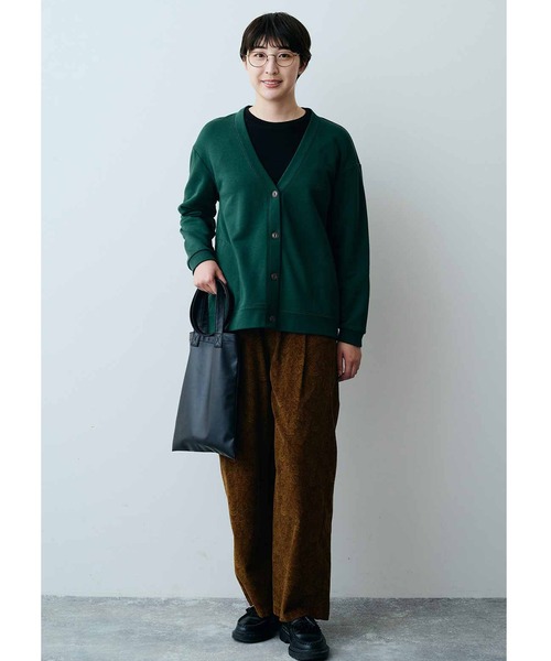 THREE FIFTY STANDARD（スリーフィフティースタンダード）の「ＴＨＲＥＥ　ＦＩＦＴＹ　ＳＴＡＮＤＡＲＤ　Ｖネックカーディガン（カーディガン/ボレロ・レディース・ネイビー/グリーン・MEDIUM/LARGE/X-LARGE/XX-LARGE）」の7枚目の写真