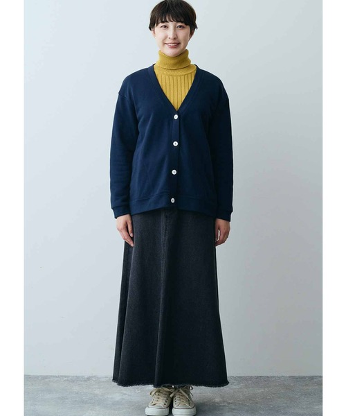 THREE FIFTY STANDARD（スリーフィフティースタンダード）の「ＴＨＲＥＥ　ＦＩＦＴＹ　ＳＴＡＮＤＡＲＤ　Ｖネックカーディガン（カーディガン/ボレロ・レディース・ネイビー/グリーン・MEDIUM/LARGE/X-LARGE/XX-LARGE）」の10枚目の写真