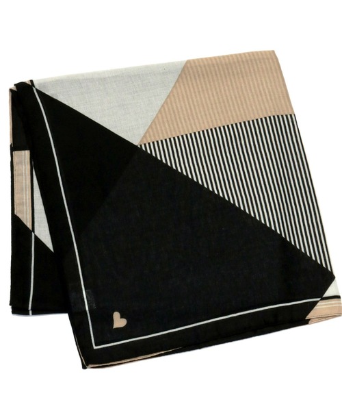 TOKYO SHIRTS（トウキョウシャツ）の「幾何柄　ストール（ストール/ショール・レディース・ベージュ/イエロー・FREE）」の2枚目の写真