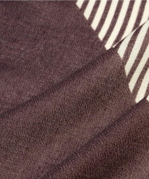 TOKYO SHIRTS（トウキョウシャツ）の「幾何柄　ストール（ストール/ショール・レディース・ベージュ/イエロー・FREE）」の7枚目の写真