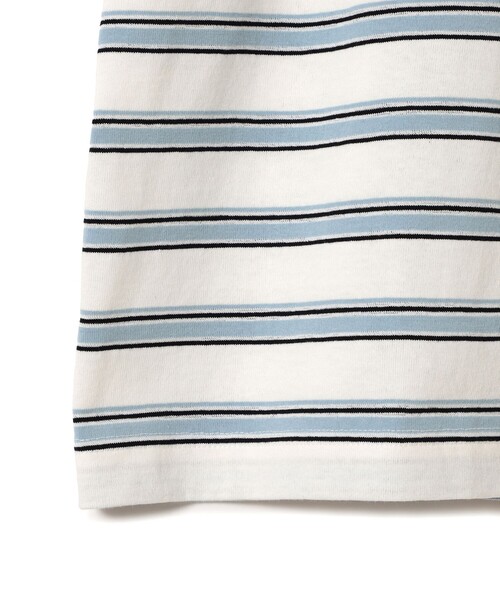 BEAMS（ビームス）の「BEAMS / ルーズボーダー Tシャツ（Tシャツ/カットソー・メンズ・グレー/サンドベージュ/ホワイト・L/M/S/XL）」の13枚目の写真