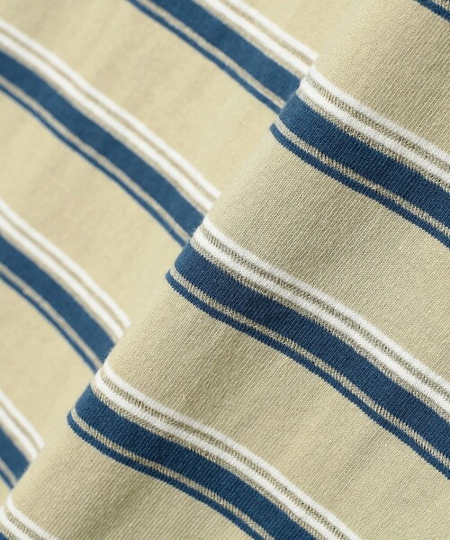 BEAMS（ビームス）の「BEAMS / ルーズボーダー Tシャツ（Tシャツ/カットソー・メンズ・グレー/サンドベージュ/ホワイト・L/M/S/XL）」の19枚目の写真