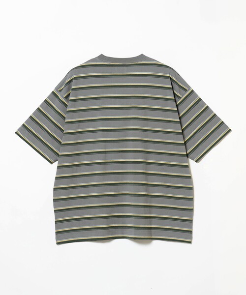 BEAMS（ビームス）の「BEAMS / ルーズボーダー Tシャツ（Tシャツ/カットソー・メンズ・グレー/サンドベージュ/ホワイト・L/M/S/XL）」の21枚目の写真
