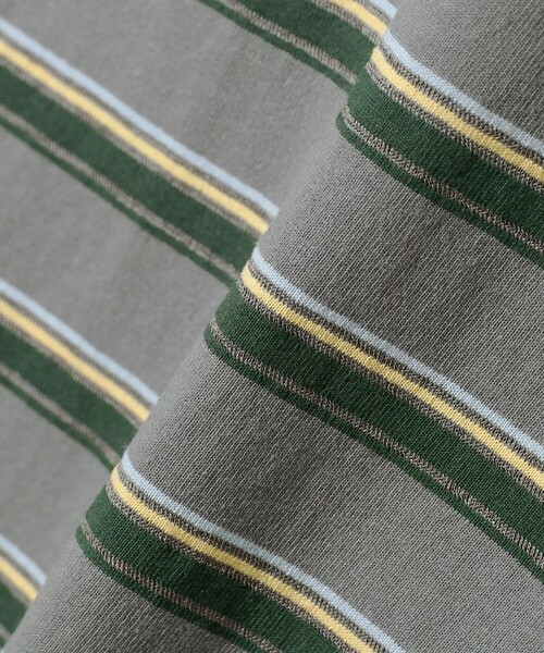 BEAMS（ビームス）の「BEAMS / ルーズボーダー Tシャツ（Tシャツ/カットソー・メンズ・グレー/サンドベージュ/ホワイト・L/M/S/XL）」の22枚目の写真