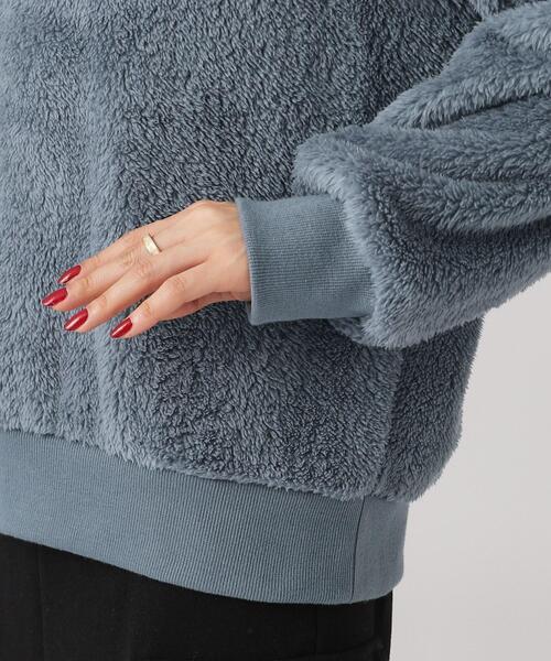 DRESKIP（ドレスキップ）の「◆ふわふわもこもこリブ切替ボアトップス（Tシャツ/カットソー・レディース・オフホワイト/ブルー/ベージュ/ピンク系・02/03/04）」の13枚目の写真