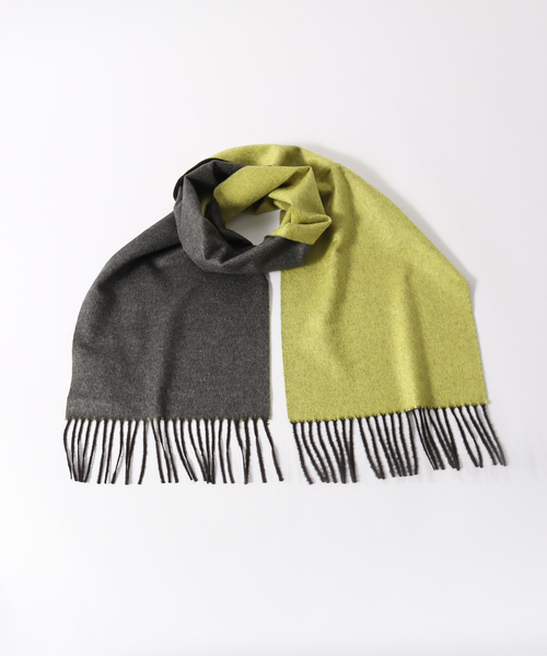 PIACENZA（ピアチェンツァ）の「【PIACENZA / ピアチェンツァ】シルクカシミアWフェイスソリッド 30*170（マフラー・メンズ・ライトイエロー/ボルドー/ライトグレー/ネイビー・FREE）」の3枚目の写真