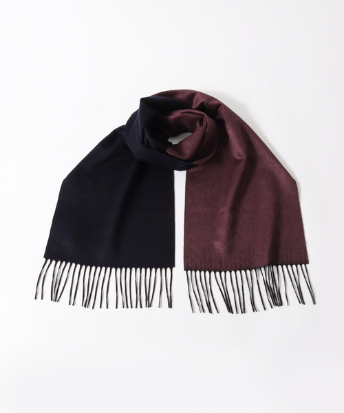 PIACENZA（ピアチェンツァ）の「【PIACENZA / ピアチェンツァ】シルクカシミアWフェイスソリッド 30*170（マフラー・メンズ・ライトイエロー/ボルドー/ライトグレー/ネイビー・FREE）」の4枚目の写真