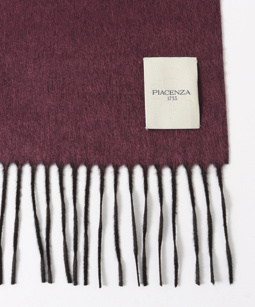 PIACENZA（ピアチェンツァ）の「【PIACENZA / ピアチェンツァ】シルクカシミアWフェイスソリッド 30*170（マフラー・メンズ・ライトイエロー/ボルドー/ライトグレー/ネイビー・FREE）」の9枚目の写真