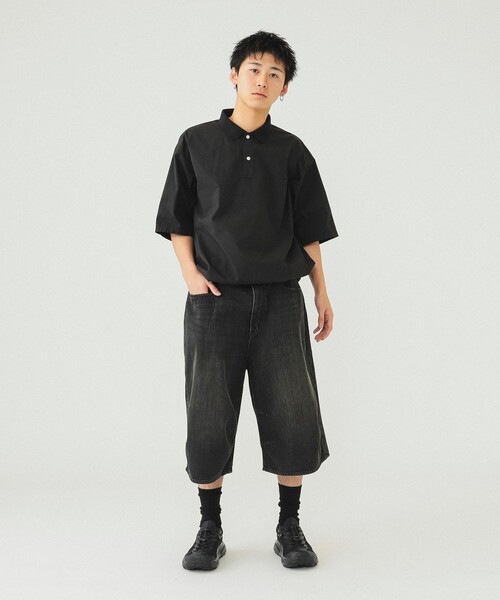 BEAMS（ビームス）の「BEAMS / フェイク イン ポロシャツ（ポロシャツ・メンズ・ブラック/ライトグレー・SMALL/MEDIUM/LARGE/X-LARGE）」の18枚目の写真