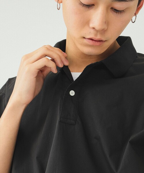 BEAMS（ビームス）の「BEAMS / フェイク イン ポロシャツ（ポロシャツ・メンズ・ブラック/ライトグレー・SMALL/MEDIUM/LARGE/X-LARGE）」の16枚目の写真