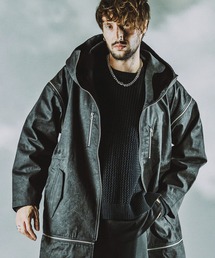 【NO ID.】Multi Way Big Hood Mods Coat / マルチ ウェイ ビッグ フード モッズ コート