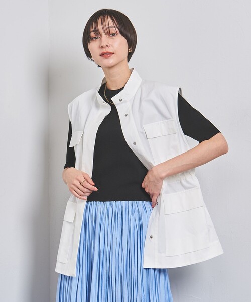UNITED ARROWS（ユナイテッドアローズ）の「COMFY コンパクト クルーネック ニット（ニット/セーター・レディース・ブラック/ホワイト/その他7/オリーブ/その他1・FREE）」の2枚目の写真