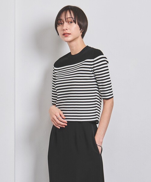 UNITED ARROWS（ユナイテッドアローズ）の「COMFY コンパクト クルーネック ニット（ニット/セーター・レディース・ブラック/ホワイト/その他7/オリーブ/その他1・FREE）」の13枚目の写真