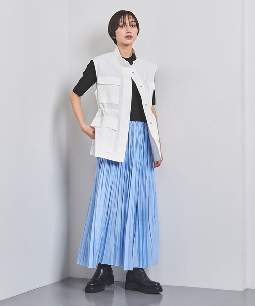 UNITED ARROWS（ユナイテッドアローズ）の「COMFY コンパクト クルーネック ニット（ニット/セーター・レディース・ブラック/ホワイト/その他7/オリーブ/その他1・FREE）」の19枚目の写真