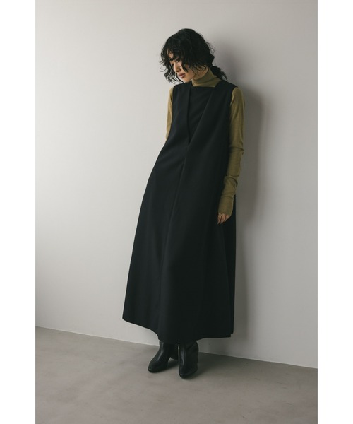 セール】レイヤーネックフレアワンピース（ワンピース