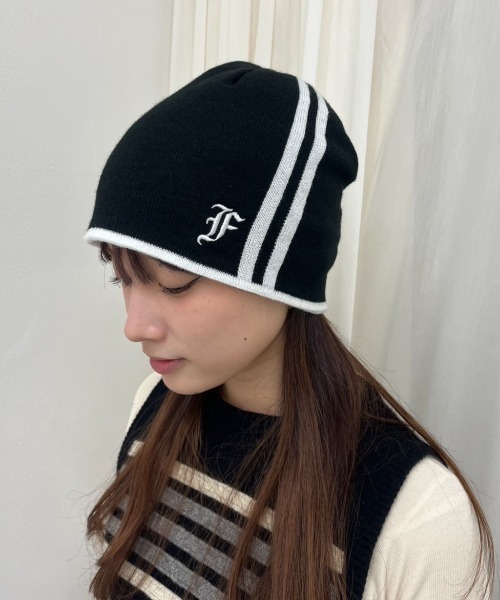 FCMM（エフシーエムエム）の「【日本限定アイテム】REVERSIBLE BEANIE/リバーシブルビーニー（ニットキャップ/ビーニー・レディース・ブラック/ホワイト/グレー・FREE）」の18枚目の写真