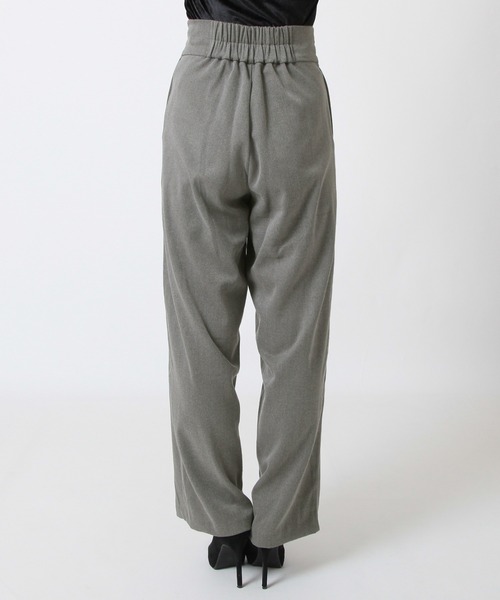 Julia Boutique（ジュリアブティック）の「チェーンデザインハイウエストストレートパンツ/23590（その他パンツ・レディース・グレー/ブラック・ONE）」の8枚目の写真