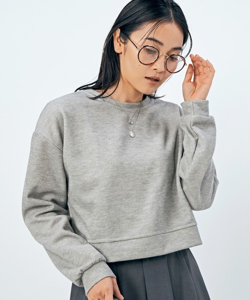 LIENCOEUR（リアンクール）の「ショートフライストップス（Tシャツ/カットソー・レディース・ライトイエロー/グレー/ライトグリーン/アイボリー/ライトブルー・FREE）」の3枚目の写真